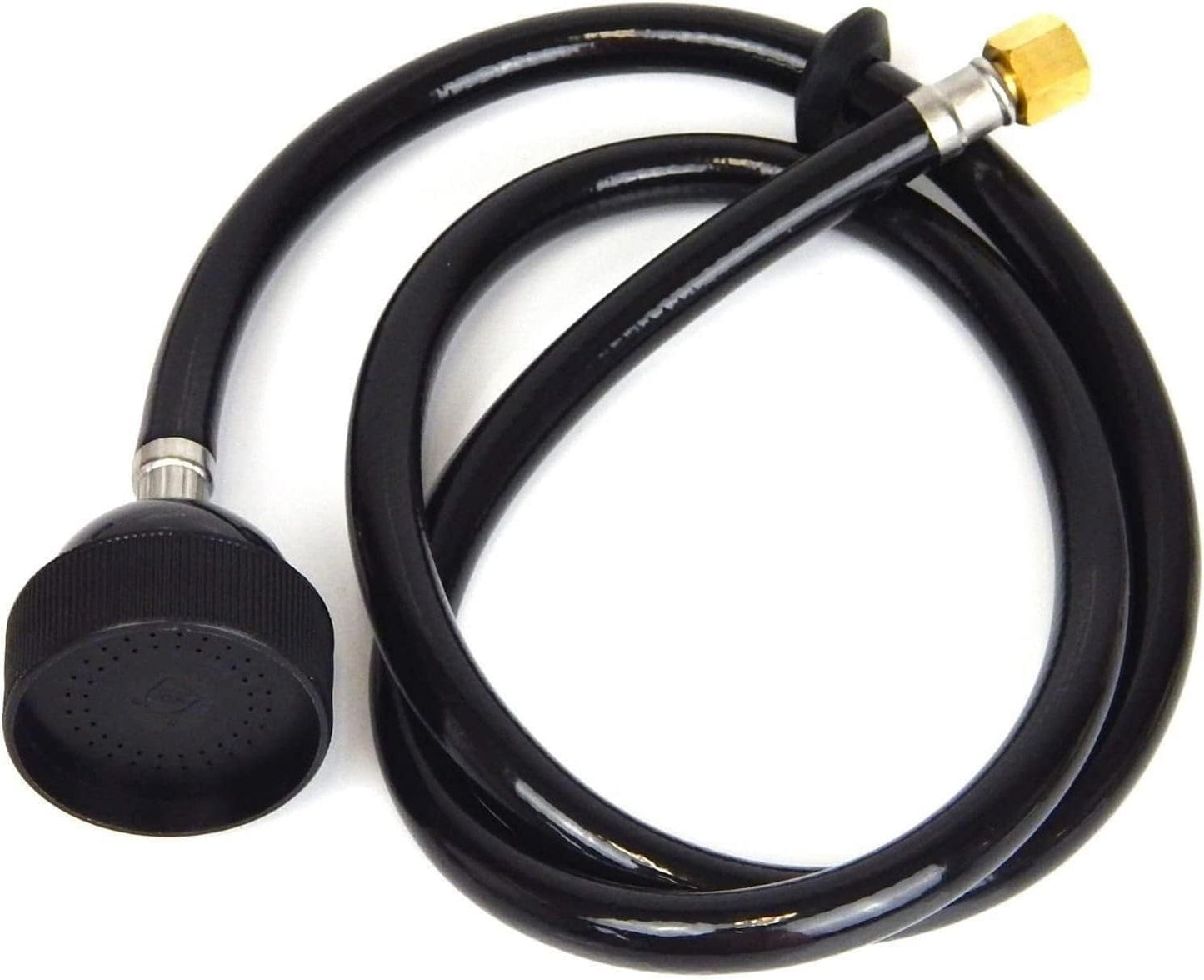 White Smoke WYZBEN Salon Shampoo Bowl Replacement Hose Assembly with Rinse Sprayer Head – Black Flexible Hose for Barber & Spa Backwash Units