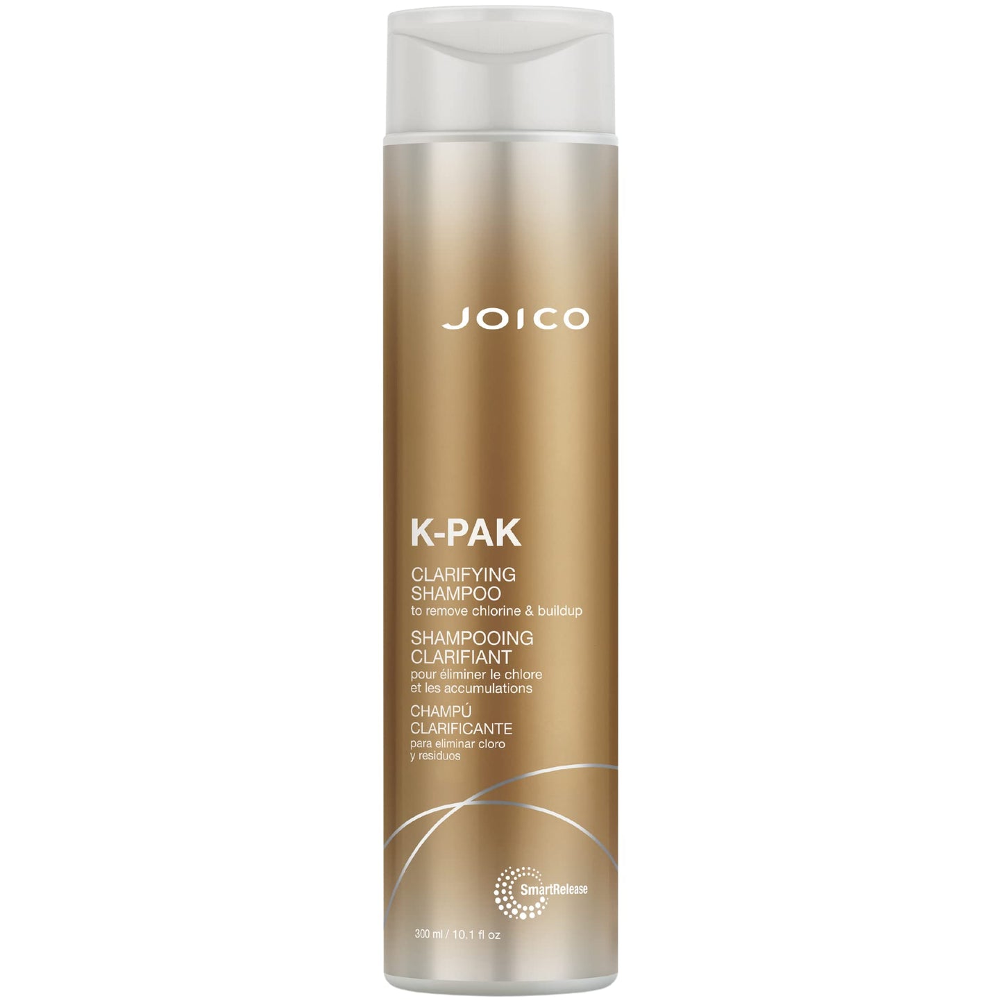 Light Gray K-PAK Daily Clarifying Shampoo to Remove Chlorine & Buildup | For Damaged Hair | Repair & Prevent Breakage | Boost Shine | With Keratin & Guajava Fruit Extract | 10.1 Fl Oz