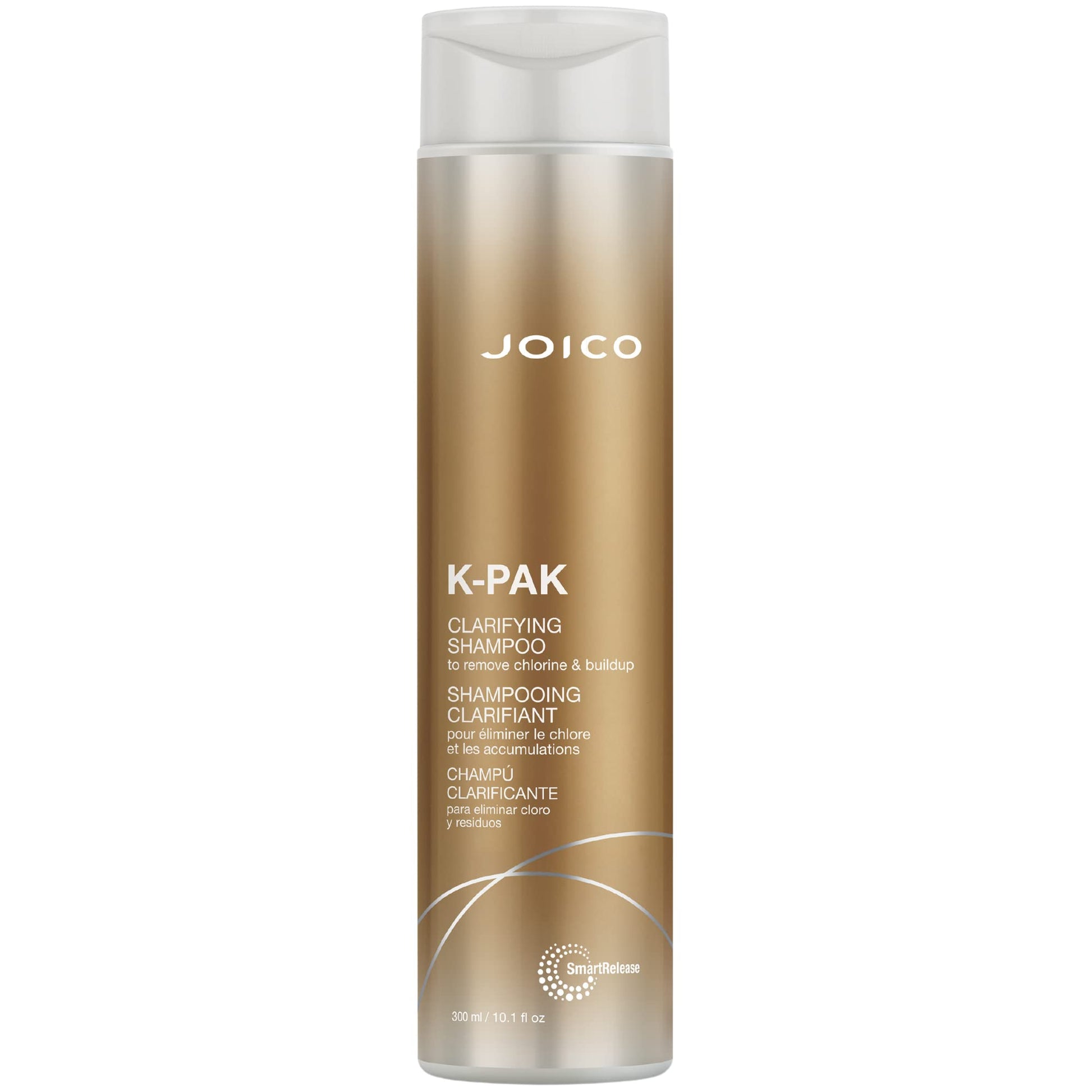 Light Gray K-PAK Daily Clarifying Shampoo to Remove Chlorine & Buildup | For Damaged Hair | Repair & Prevent Breakage | Boost Shine | With Keratin & Guajava Fruit Extract | 10.1 Fl Oz
