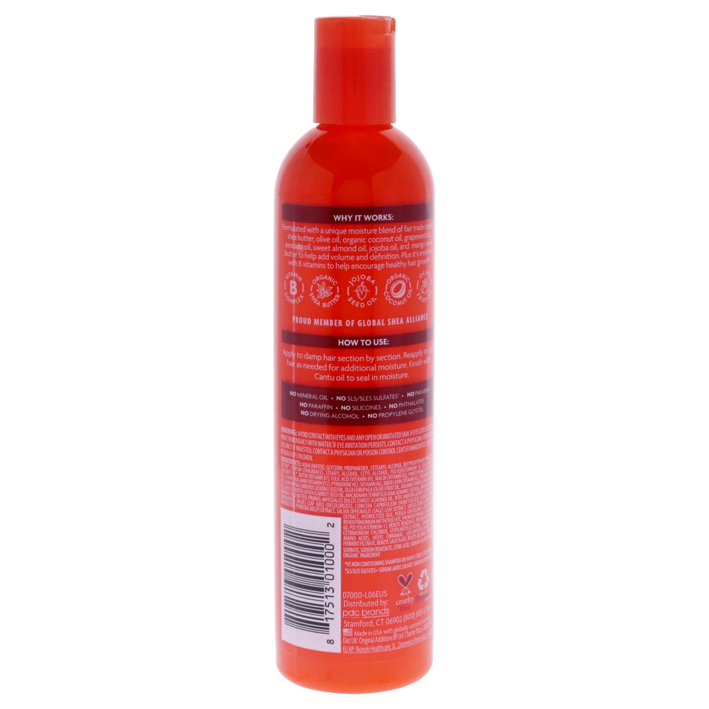 White Smoke Shea Butter Moisturizing Curl Activator Cream by Cantu for Unisex - 12 oz Cream