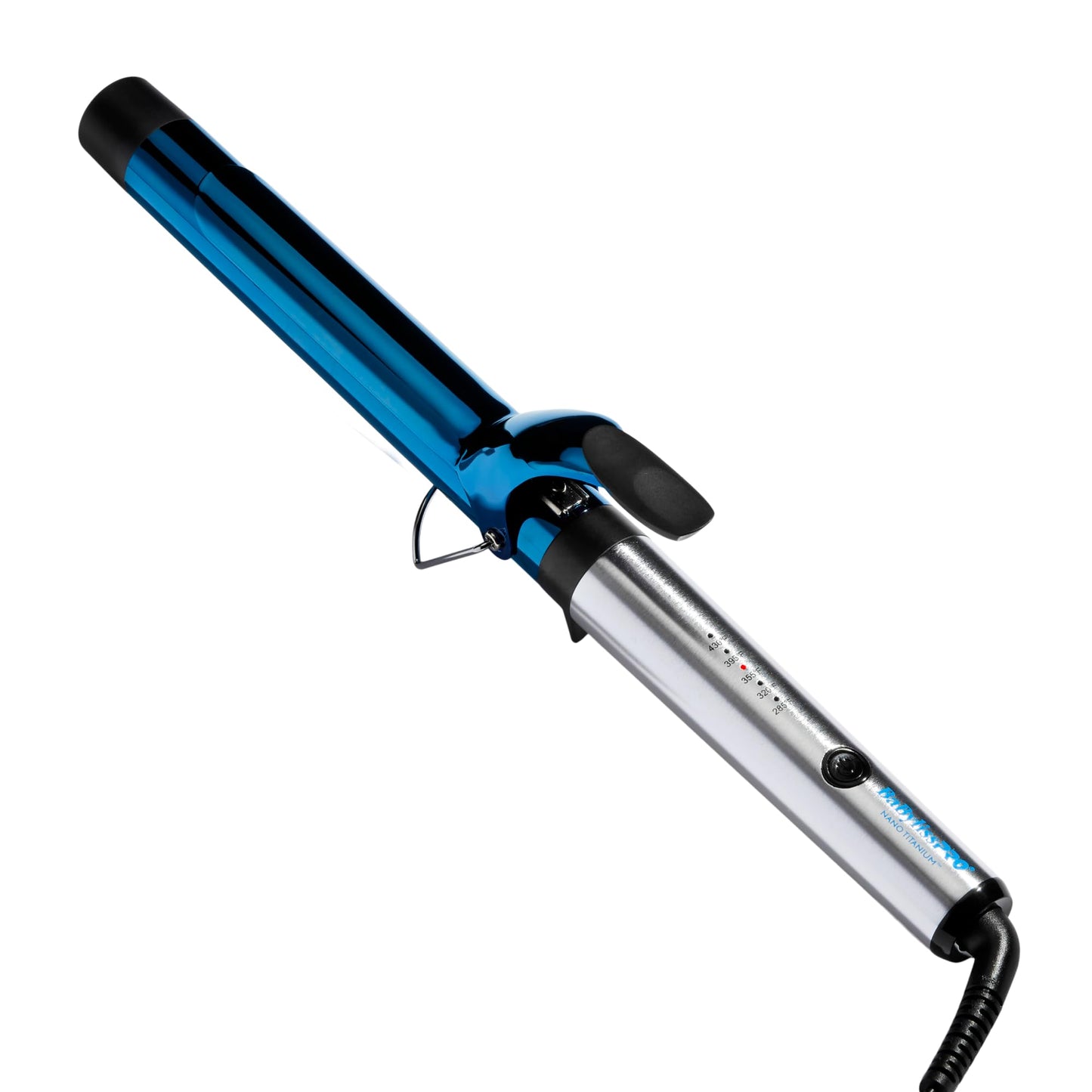 White Smoke BaBylissPRO Nano Titanium Professional 1.25" Curling Iron with Extended Barrel Perfect for Longer Hair