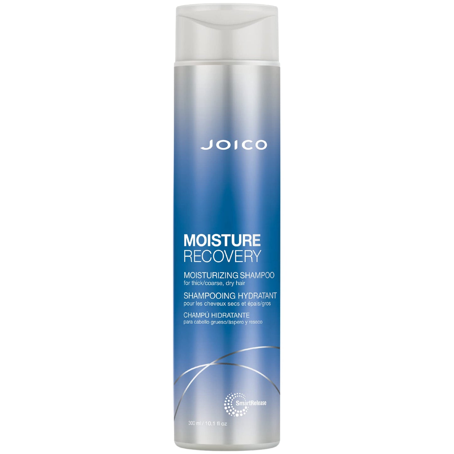 Light Gray Joico Moisturizing Shampoo for Thick, Coarse, Dry Hair - Restores Moisture, Strength with Jojoba Oil & Shea Butter, 10.1oz