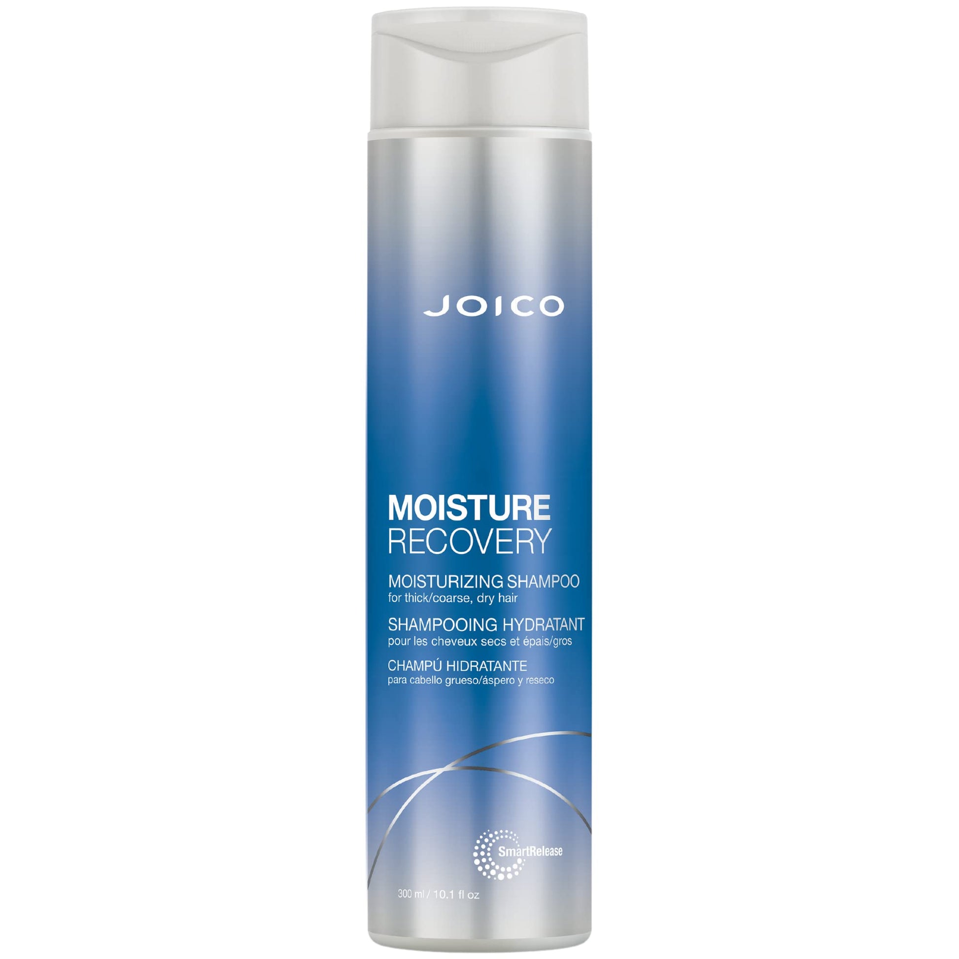 Light Gray Joico Moisturizing Shampoo for Thick, Coarse, Dry Hair - Restores Moisture, Strength with Jojoba Oil & Shea Butter, 10.1oz