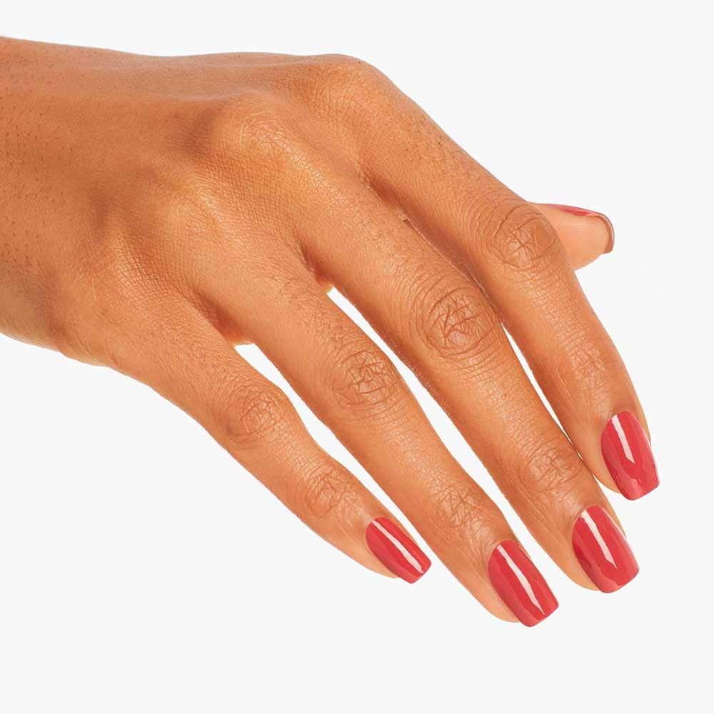 White Smoke OPI Nail Lacquer My Solar Clock is Ticking | Opaque Dark Orange Crème Chip Resistant Nail Polish | Peru Collection