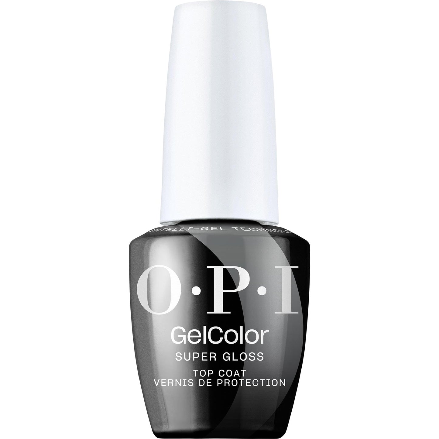 White Smoke OPI GelColor Super Gloss Top Coat | LED Cure Gel Nail Polish with High Shine Finish | Protects Color, Scratch-Resistant & Prevents Chipping | 0.5 Fl Oz