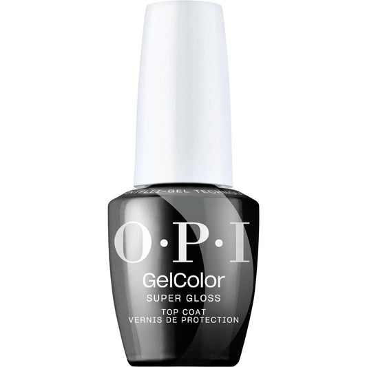 White Smoke OPI GelColor Super Gloss Top Coat | LED Cure Gel Nail Polish with High Shine Finish | Protects Color, Scratch-Resistant & Prevents Chipping | 0.5 Fl Oz