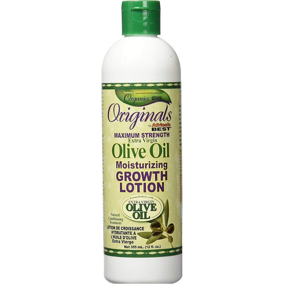 White Smoke Africa's Best Originals Maximum Strength Extra Virgin Olive Oil Moisturizing Growth Lotion 12 oz (Pack of 5)