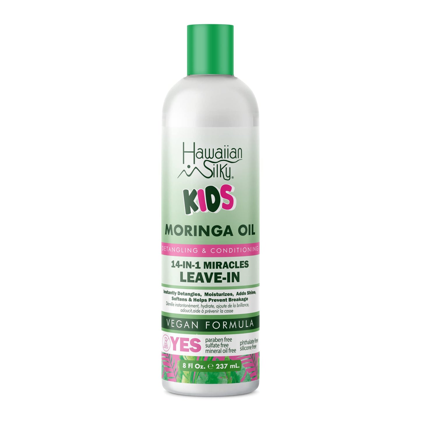 White Smoke Hawaiian Silky Kids Moringa Oil & Shea Butter 14 in 1 Miracles Leave In