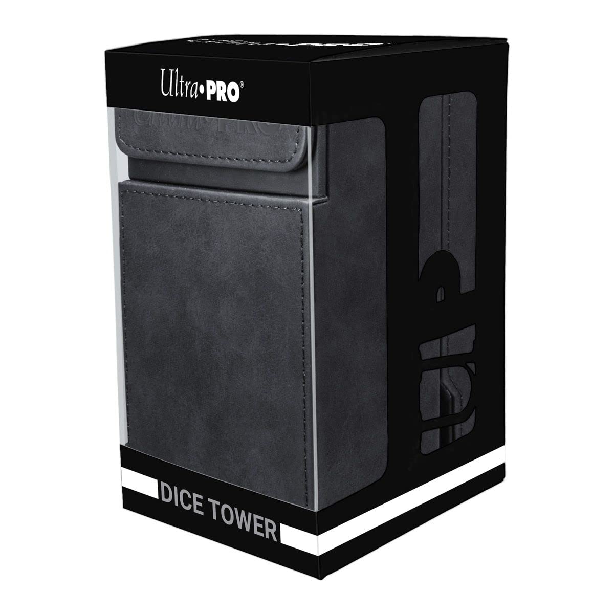 Black Ultra PRO - Alcove Dice Tower - Great Dice Carrying Case for Classic Board Games, RPG Games, and Tabletop Games - Stores 40+ Standard Sized RPG Game Dice