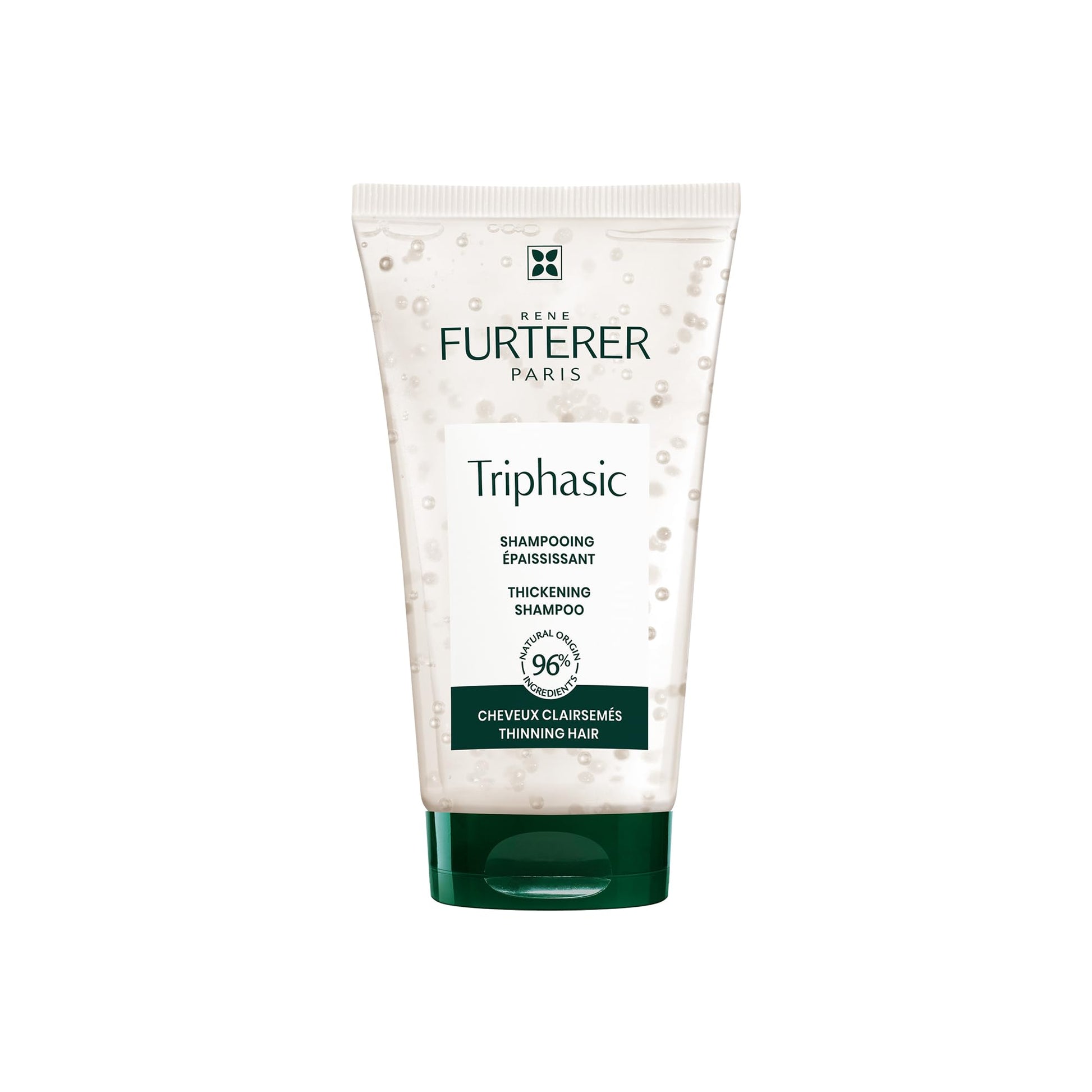 White Smoke Rene Furterer TRIPHASIC Thickening Shampoo – For Thinning Hair – Improves hair density & strength – Scalp Nutrition – Rosemary Oil - For Men & Women - Color Safe