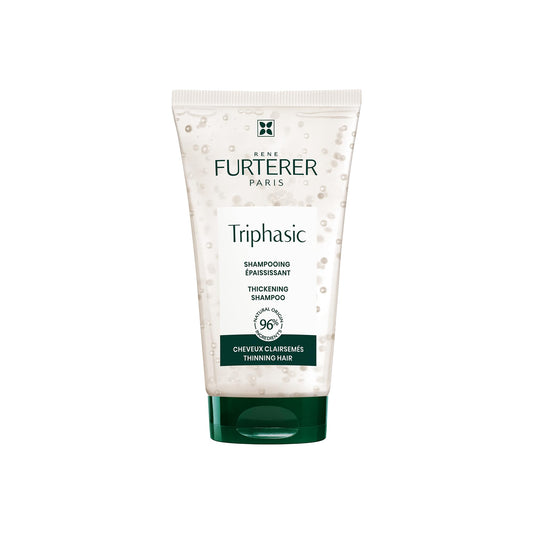White Smoke Rene Furterer TRIPHASIC Thickening Shampoo – For Thinning Hair – Improves hair density & strength – Scalp Nutrition – Rosemary Oil - For Men & Women - Color Safe