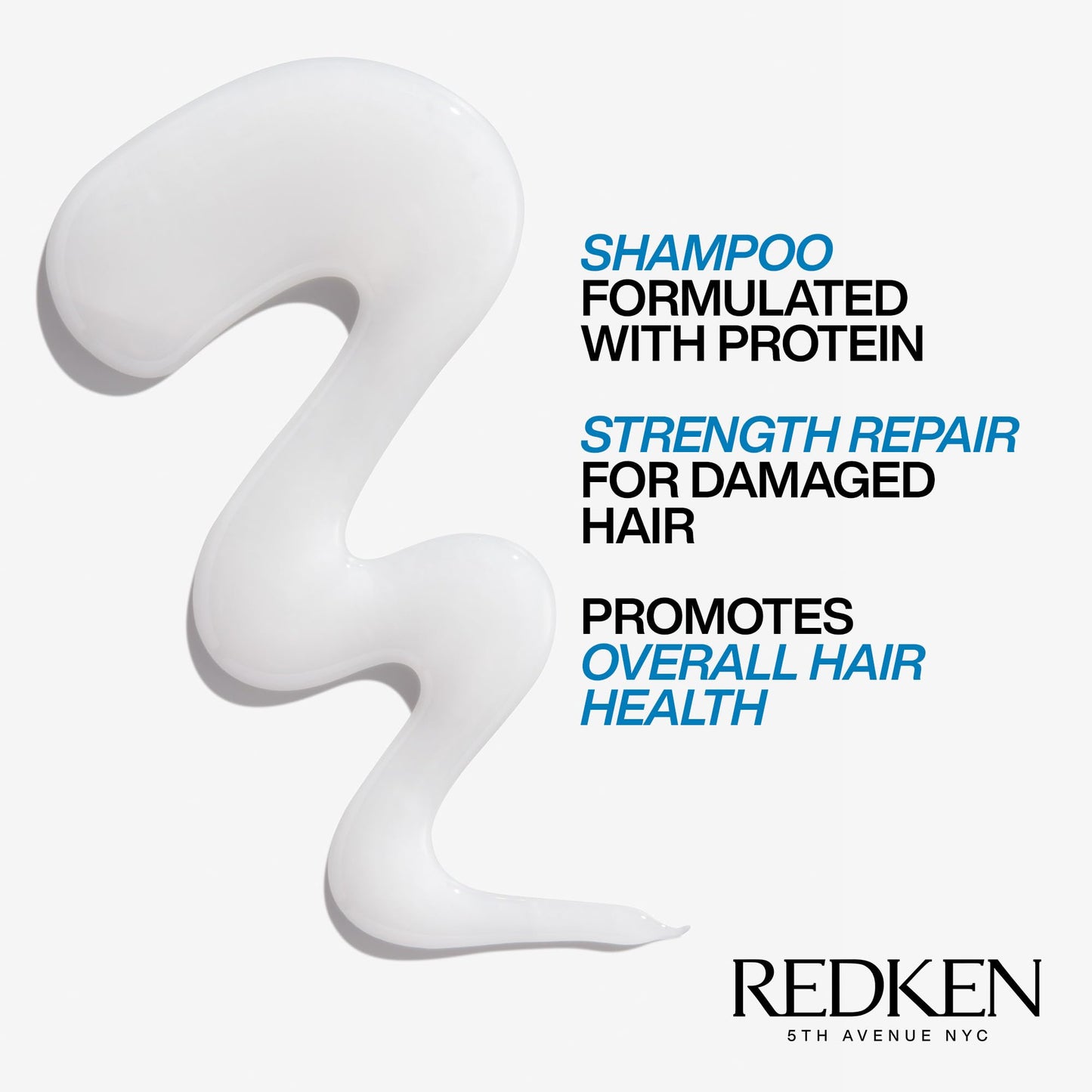 White Smoke Redken Extreme Shampoo - Strengthen & Repair Damaged Hair, For Damaged Hair, Infused With Proteins