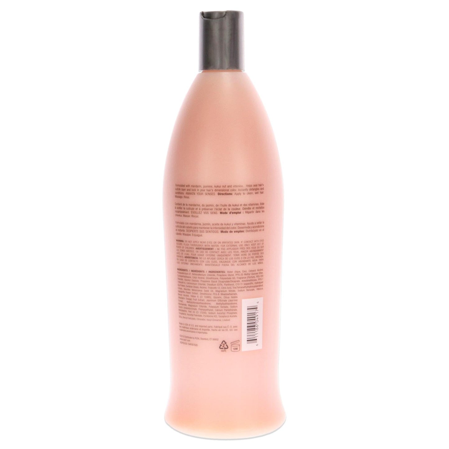 White Smoke RUSK Sensories Pure Mandarin and Jasmine Vibrant Color Conditioner, Keeps Color and Highlights Vibrant, 33.8 fl. oz