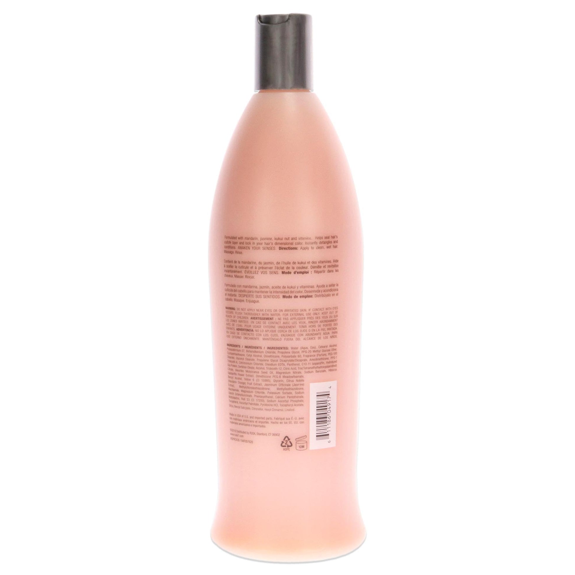 White Smoke RUSK Sensories Pure Mandarin and Jasmine Vibrant Color Conditioner, Keeps Color and Highlights Vibrant, 33.8 fl. oz