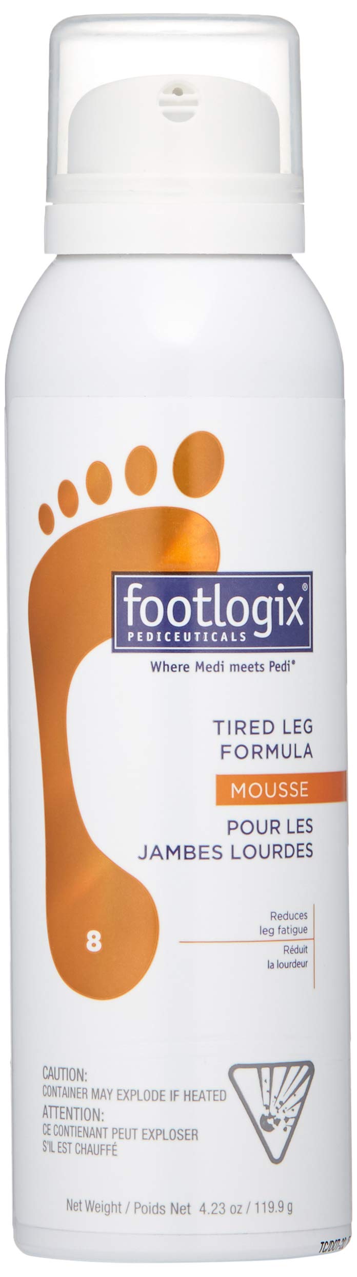 White Smoke FOOTLOGIX Tired Leg Formula, 4.23 oz