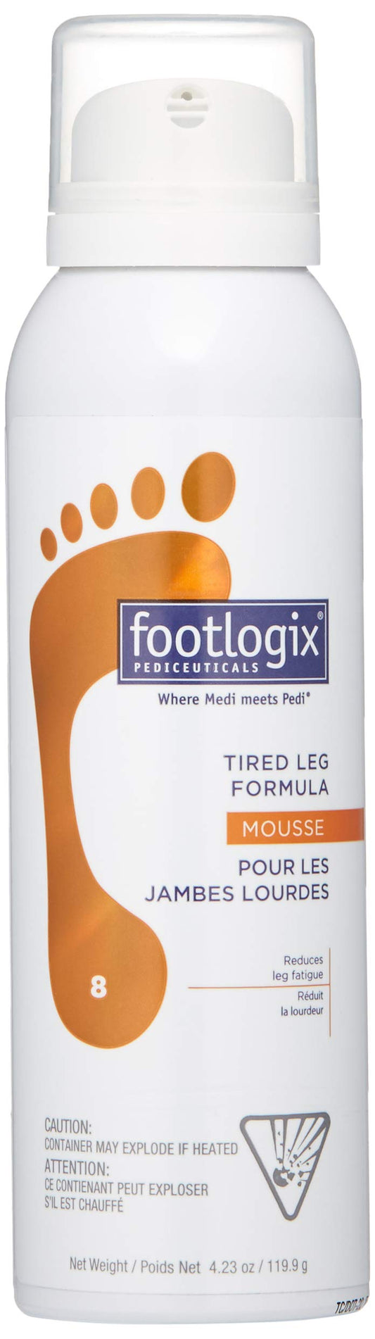 White Smoke FOOTLOGIX Tired Leg Formula, 4.23 oz