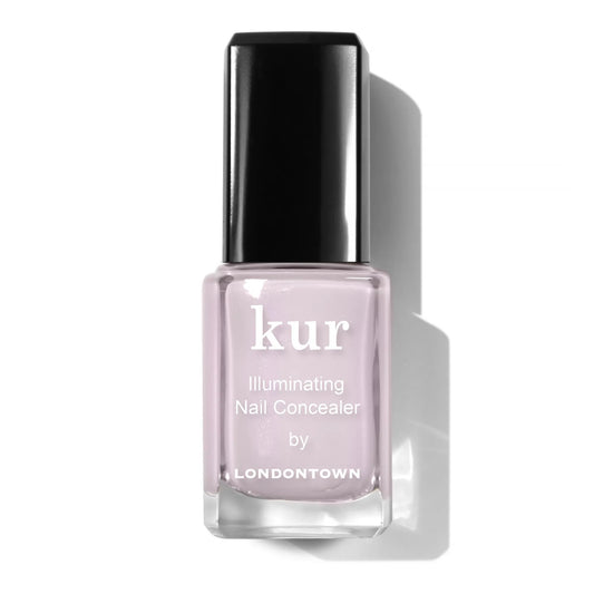 White Smoke LONDONTOWN Pink Illuminating Nail Concealer, Sheer Brightening Nail Polish & Strengthener for Yellowing, Damaged or Discolored Nails, Natural Nail Perfector, Light Sheer Pink, 21+ Free, 0.4 Fl Oz