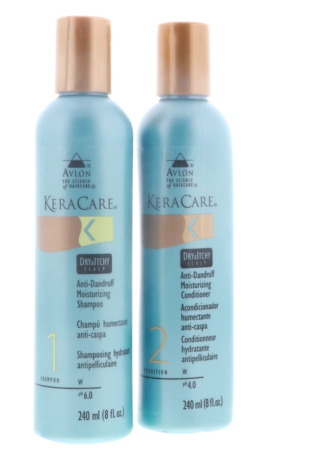 White Smoke Avlon Keracare Dry Itchy Scalp Shampoo and Conditioner Set
