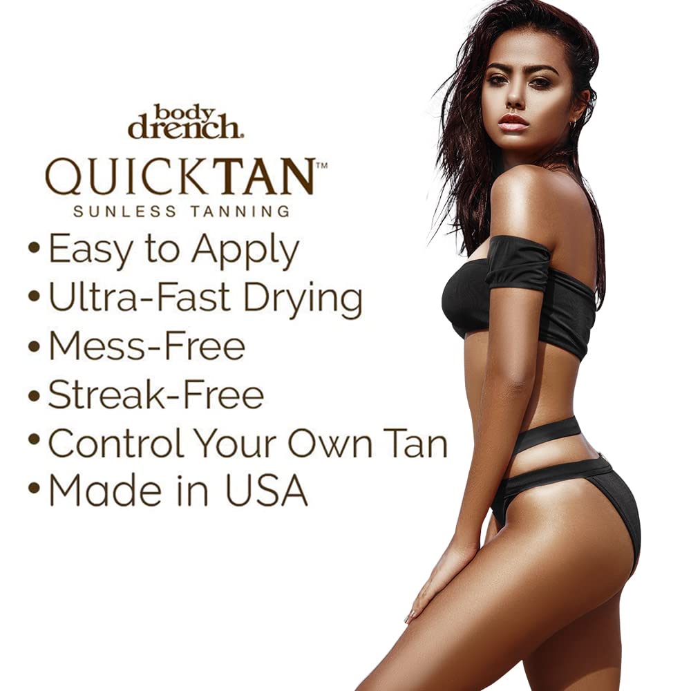 White Smoke Body Drench QuickTan Instant Bronze Self Tanning Spray – Fast-Drying Self Tanner Spray for Natural-Looking Tan, 6 oz, 2 Pack
