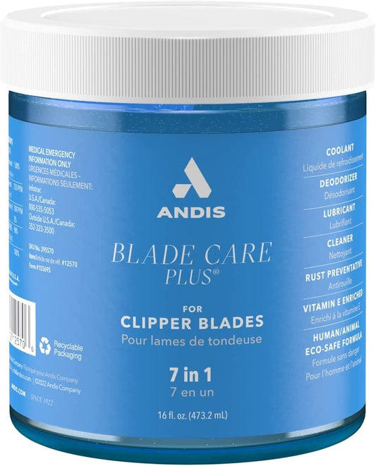 Steel Blue Andis Blade Care Plus Jar (Pack of 2)