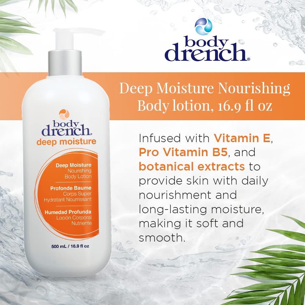 White Smoke Body Drench Moisturizing Body Lotion - Nourishing & Hydrating Moisturizer Unscented Lotion for All Skin Types, Dry Skin Relief, 16.9 fl oz
