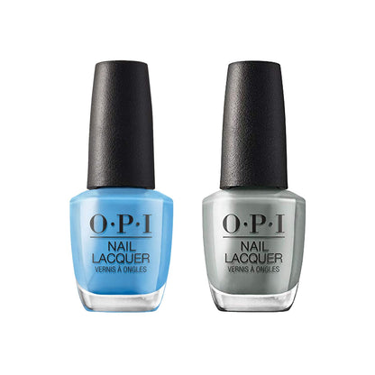 White Smoke Bundle of OPI Nail Lacquer, No Room for the Blues + OPI Nail Lacquer, Suzi Talks with Her Hands, Detroit, 0.5 fl oz