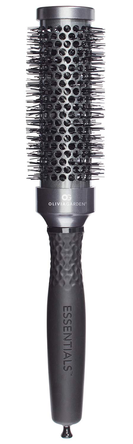 White Smoke Olivia Garden ESSENTIALS Thermal brush 1 1/4" (35 mm)