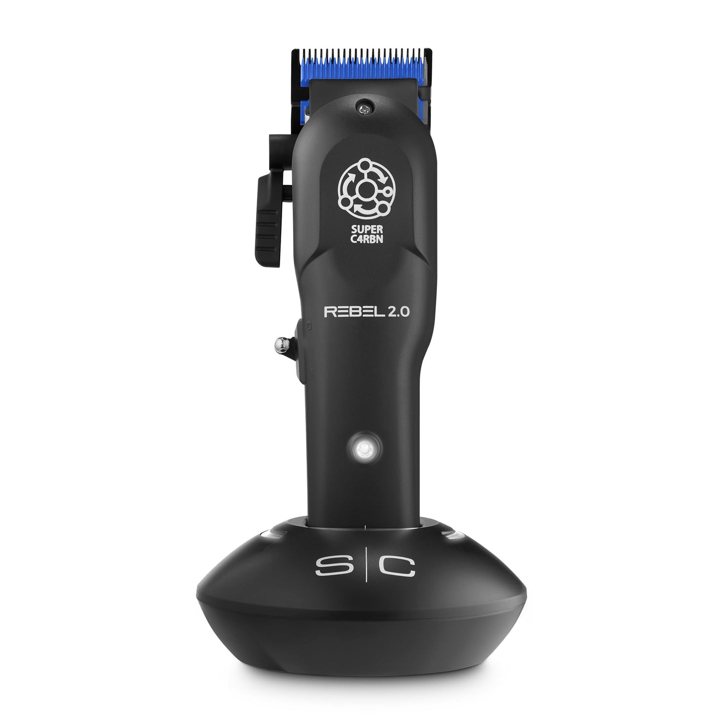 White Smoke StyleCraft Rebel 2.0 Hair Clipper, Super C4RBN Motor with DLC and Ceramic Blades USB-C Rechargeable, Cord/Cordless Haircutting