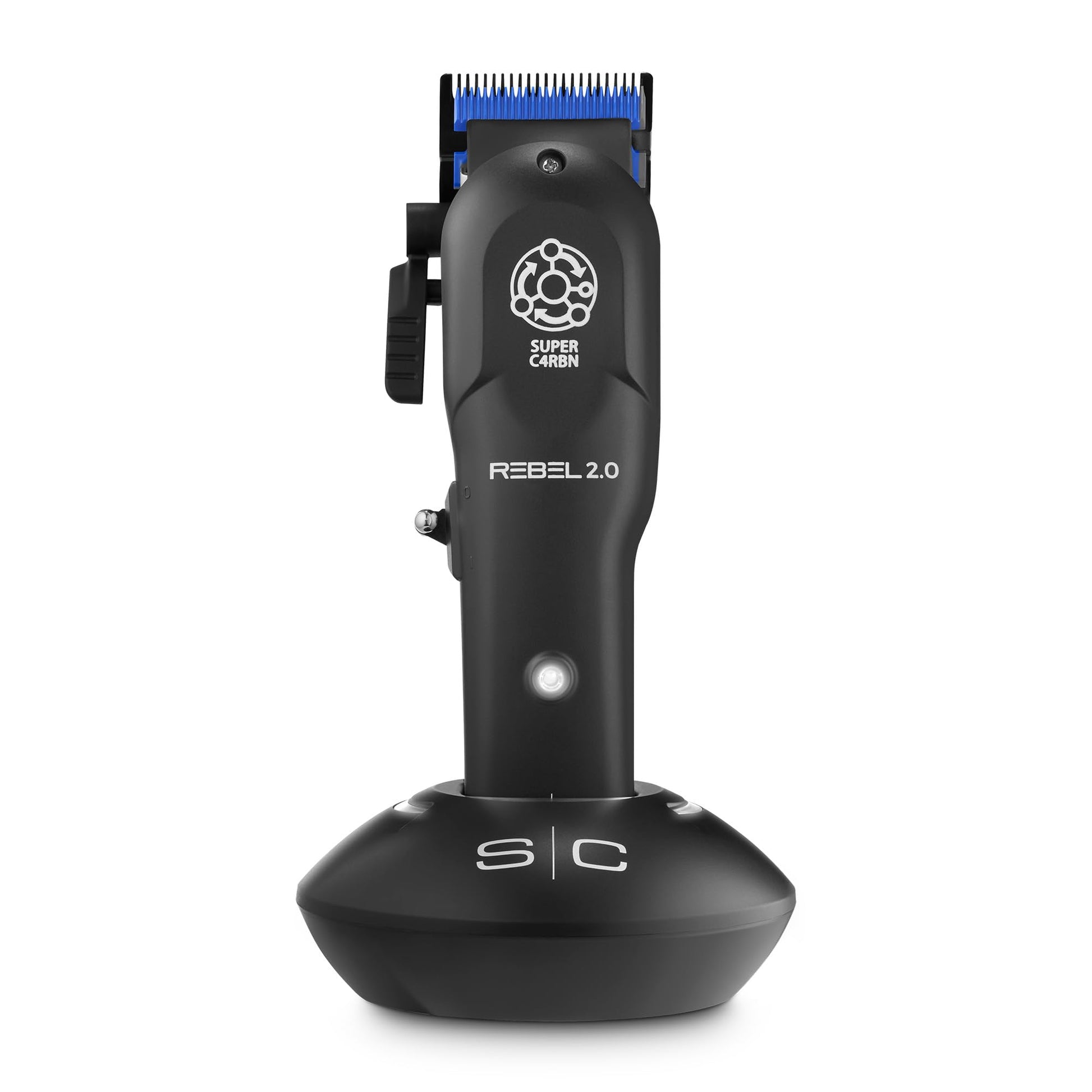 White Smoke StyleCraft Rebel 2.0 Hair Clipper, Super C4RBN Motor with DLC and Ceramic Blades USB-C Rechargeable, Cord/Cordless Haircutting