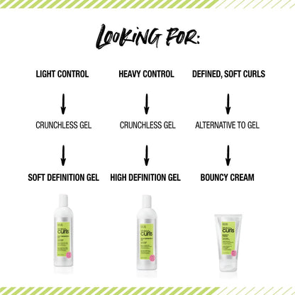 White Smoke ALL ABOUT CURLS High Definition Gel | Crunchless Ultra Hold | Define, Moisturize, De-Frizz | All Curly Hair Types | Vegan & Cruelty Free | Sulfate Free | 15 Fl Oz