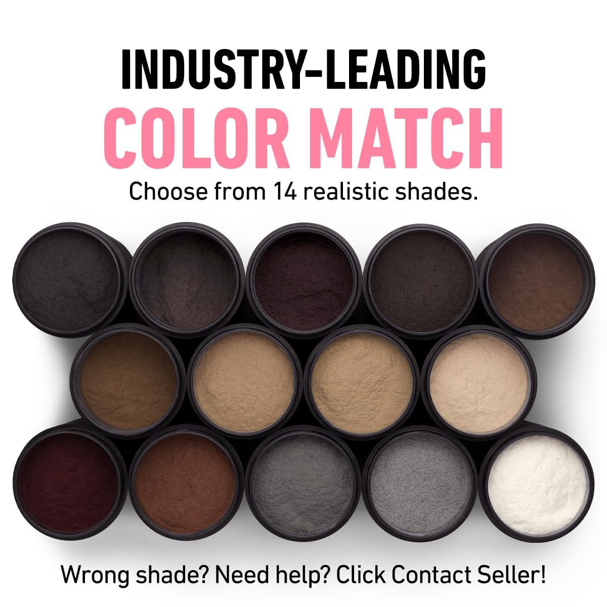 White Smoke BOLDIFY Hair Fibers (12g) - Fill In Thinning and Fine Hair for an Instantly Fuller, Thicker Look - 14 Shades for Women & Men - Black