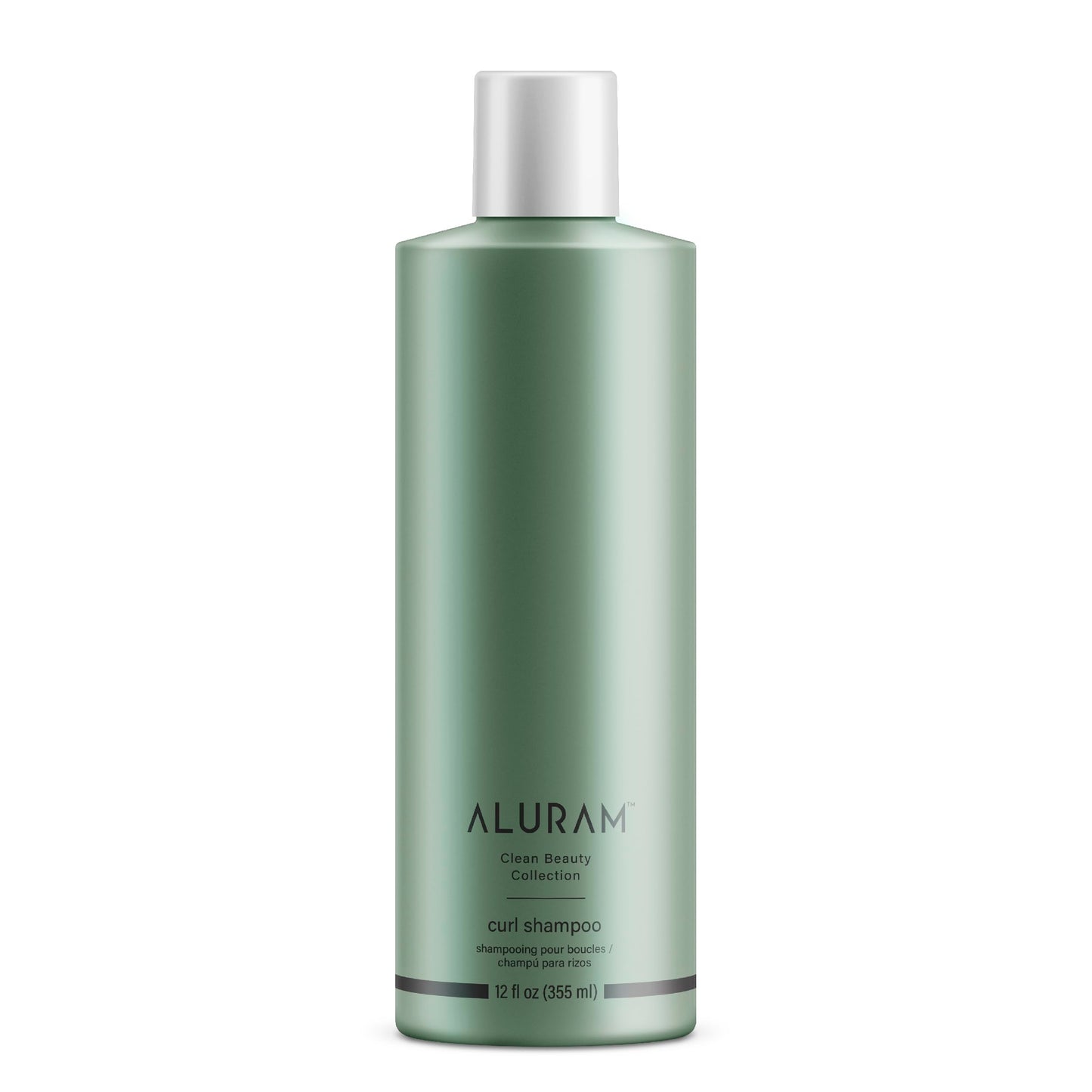 White Smoke ALURAM Curl Shampoo, Clarifying Coconut Water Infused and Lightweight Cleansing For Curly Hair, 12 Fl Oz