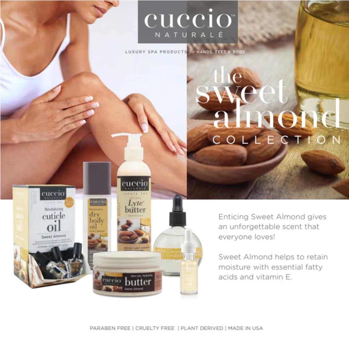 White Smoke Cuccio Naturale Sweet Almond Cuticle Oil Roll-On 0.33 oz – Nourishing Cuticle Treatment with Vitamin E, Refillable Rollerball for Dry, Cracked Cuticles & Nails