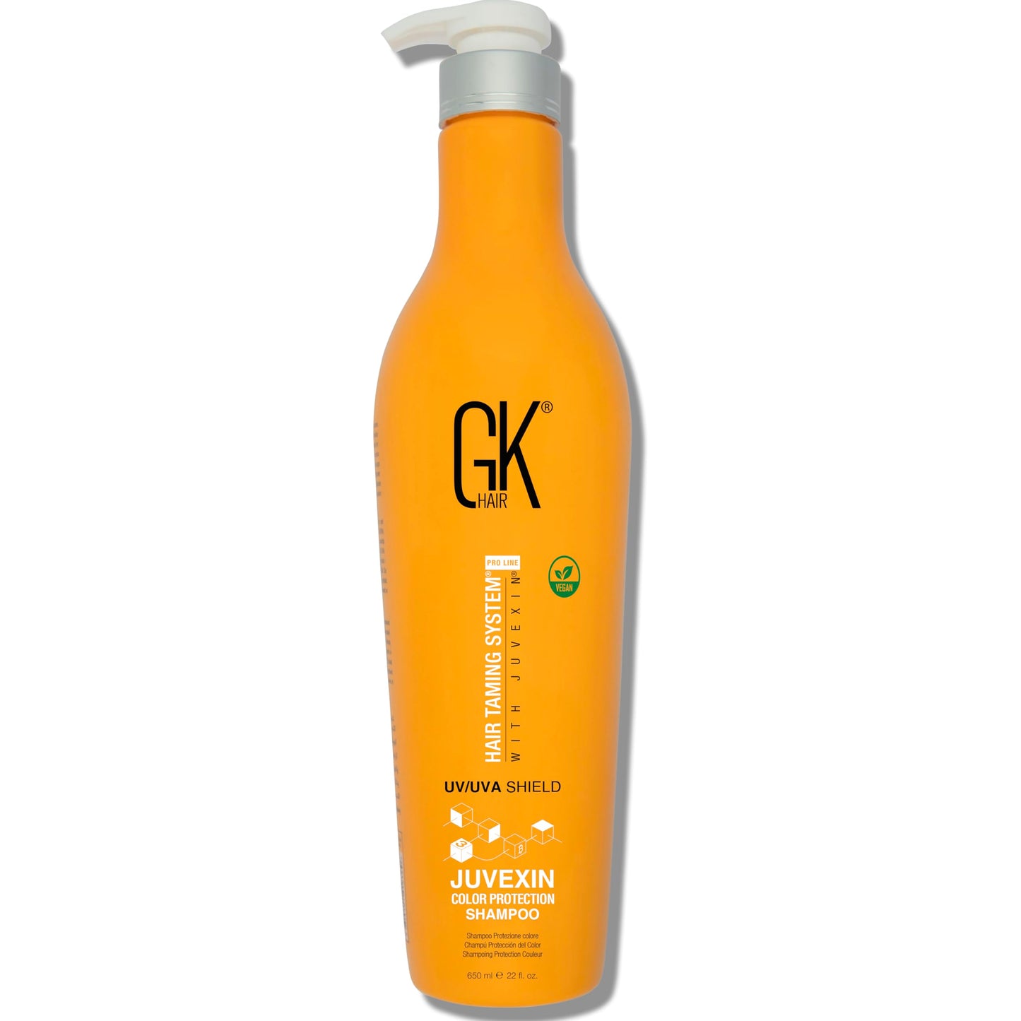 White Smoke GK HAIR Shield Shampoo 22 Fl Oz – Color Safe, UV Protection, Aloe Vera & Argan Oil, Sulfate and Paraben Free, Repairs Damage, Boosts Shine, Hydrating, Vegan Hair Care