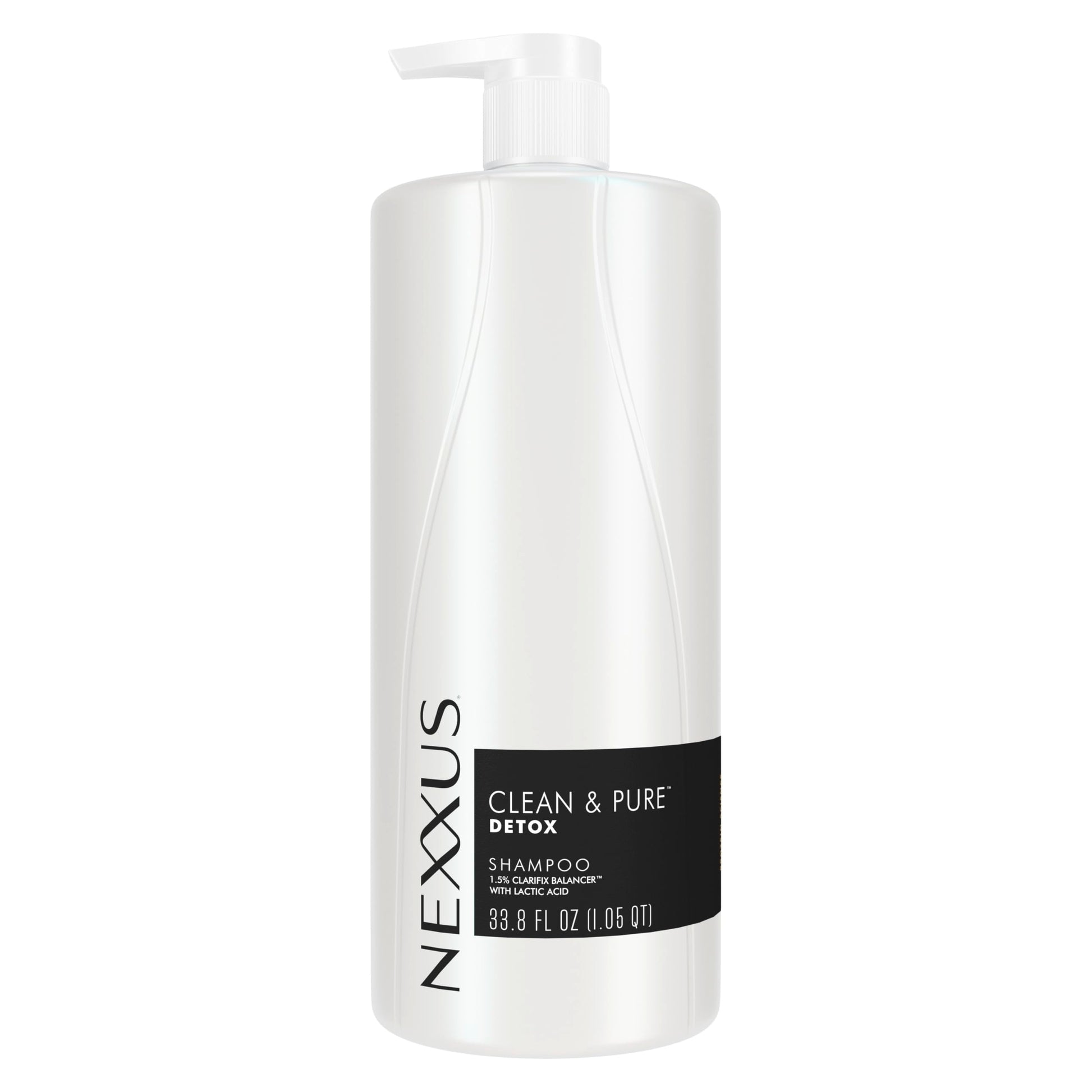 Lavender Nexxus Clean & Pure Shampoo Detox for Professional-Level Silicon, Sulfate & Paraben Free Hair Care Powered by CLARIFIX BALANCER Technology with Lactic Acid 33.8 oz