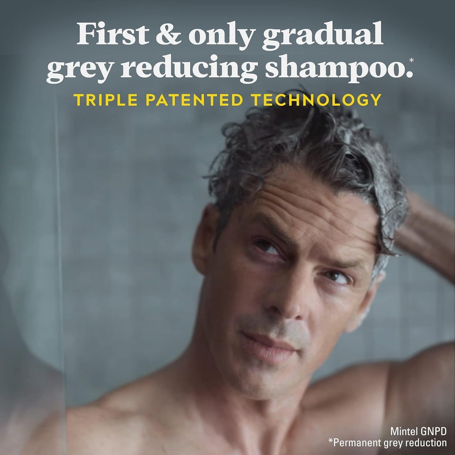 Dim Gray SHAMPOO Just for Men Control GX Grey Reducing for Lighter Shades of Hair, Blonde to Medium Brown, Gradual Hair Color with Keratin, 4 Fl Oz - Pack of 1 (Packaging May Vary)