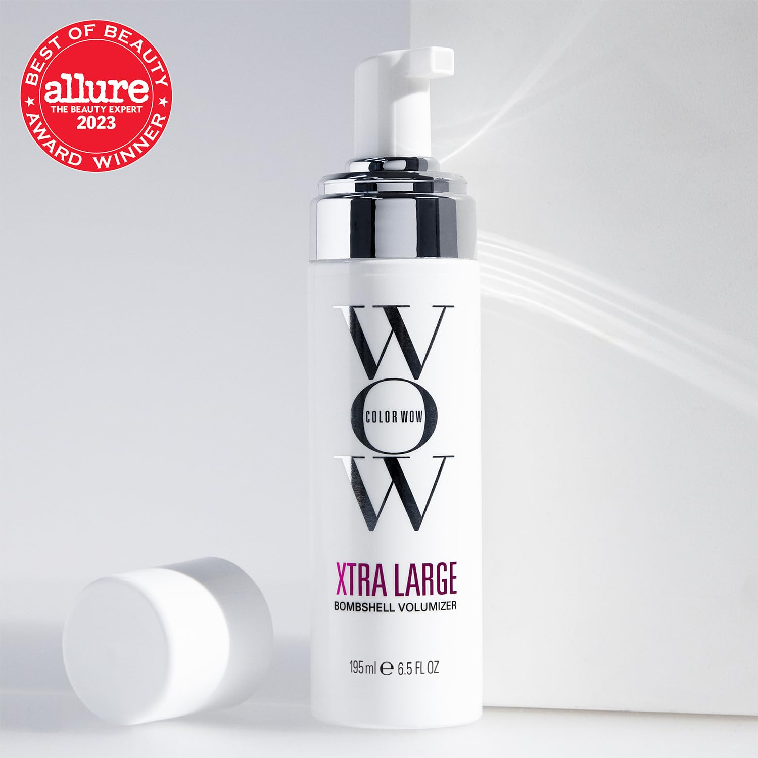 Light Gray COLOR WOW Xtra Large Bombshell Volumizer, 6.7 fl oz – New Alcohol-Free Technology for Lasting Volume and Thickness