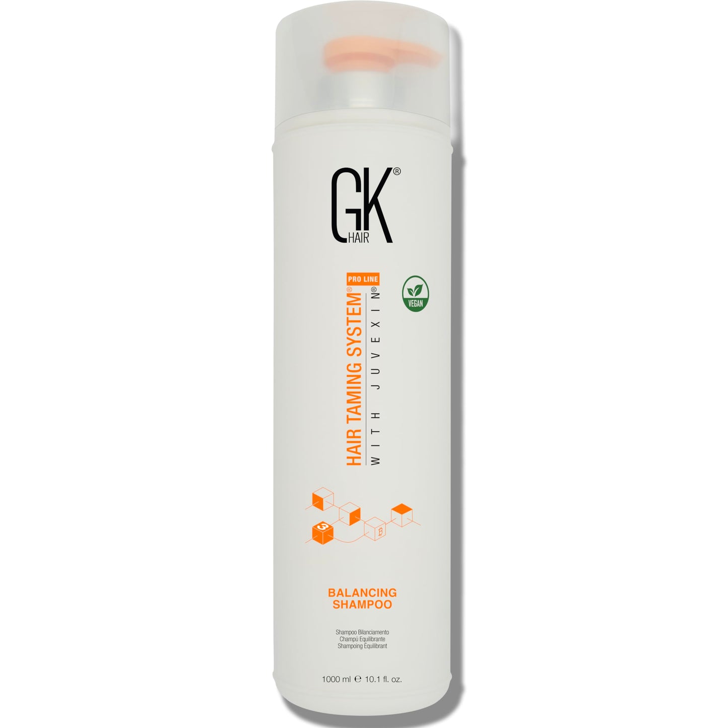 Light Gray GK HAIR Balancing Shampoo Repairs Dry Damage For Oily Flaky Itchy Scalp Thinning Removes Impurities Deep Cleansing Natural Moisture Keratin Treatment Sulfate Parabem Free All Hair Types - 33.8 Ounce