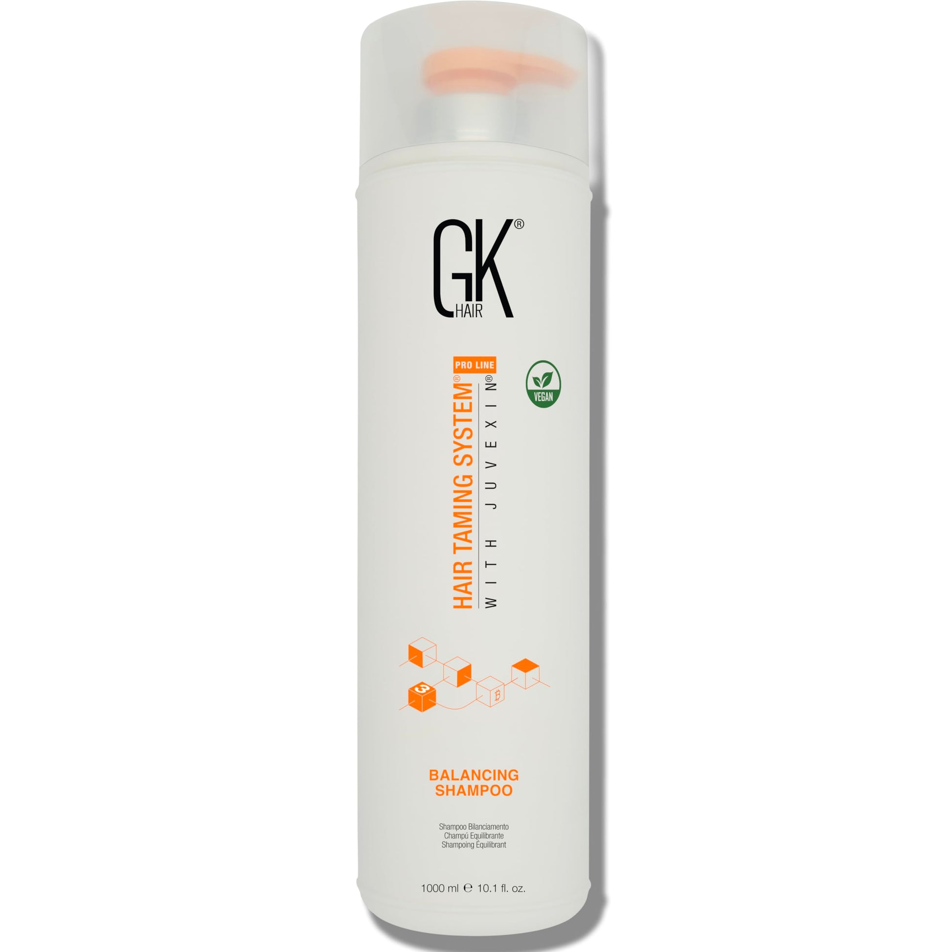 Light Gray GK HAIR Balancing Shampoo Repairs Dry Damage For Oily Flaky Itchy Scalp Thinning Removes Impurities Deep Cleansing Natural Moisture Keratin Treatment Sulfate Parabem Free All Hair Types - 33.8 Ounce