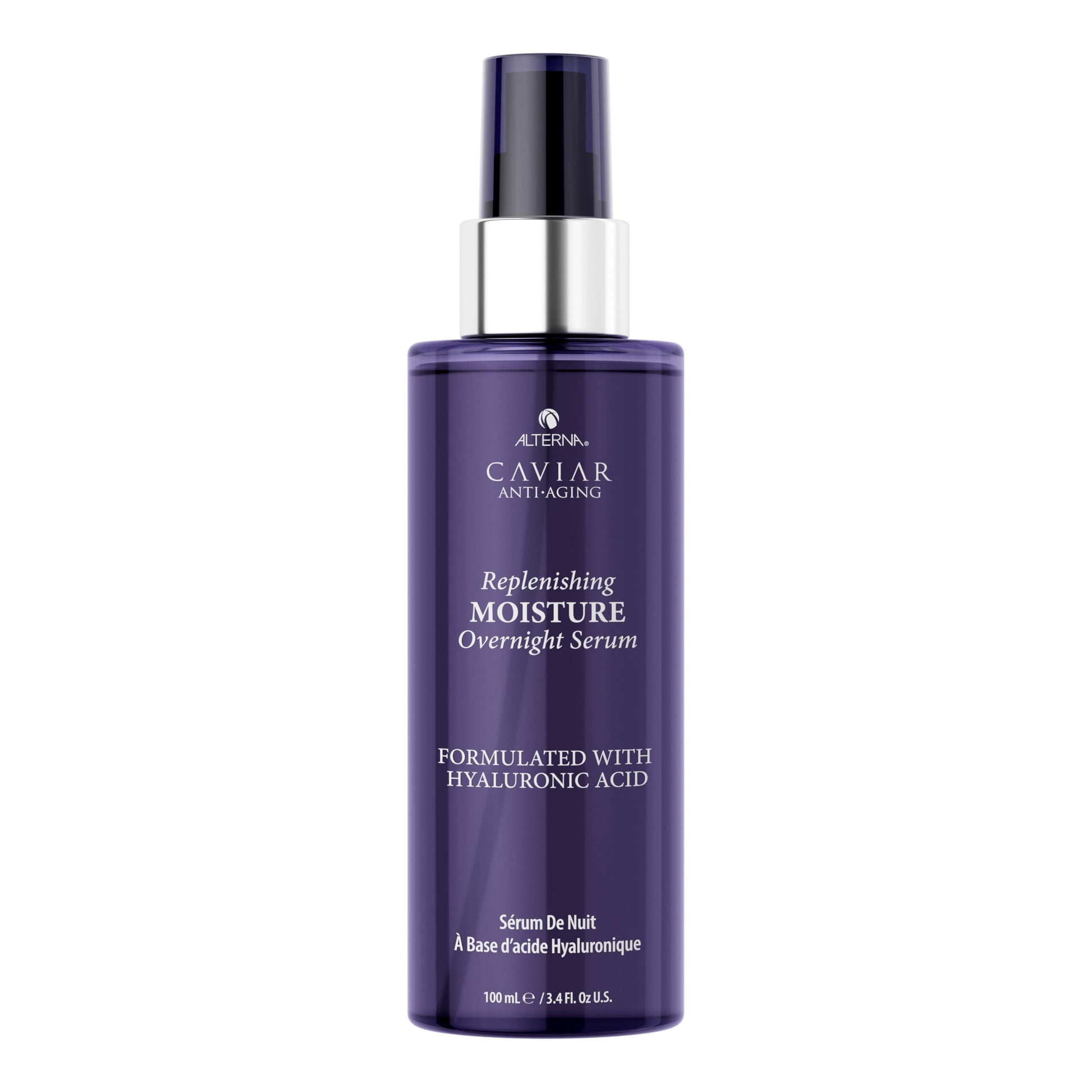 White Smoke Alterna Caviar Anti-Aging Replenishing Moisture Overnight Serum 3.4oz | Leave In Hair Treatments for Dry, Damaged Hair |Nourishes, Restores with Humidity & Heat Protection