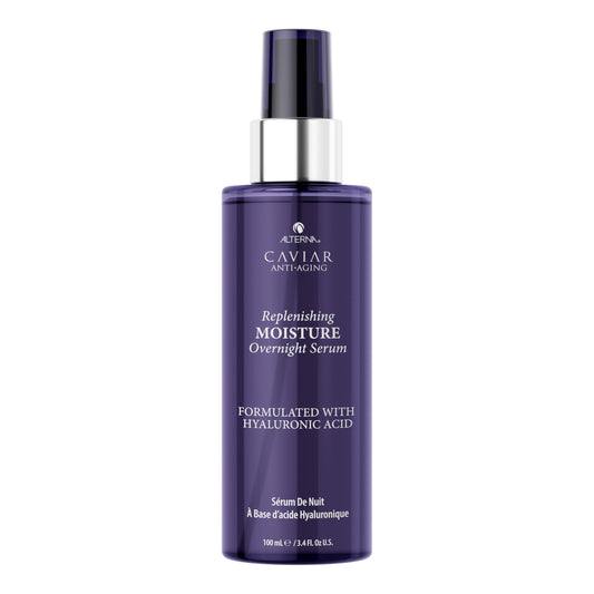 White Smoke Alterna Caviar Anti-Aging Replenishing Moisture Overnight Serum 3.4oz | Leave In Hair Treatments for Dry, Damaged Hair |Nourishes, Restores with Humidity & Heat Protection