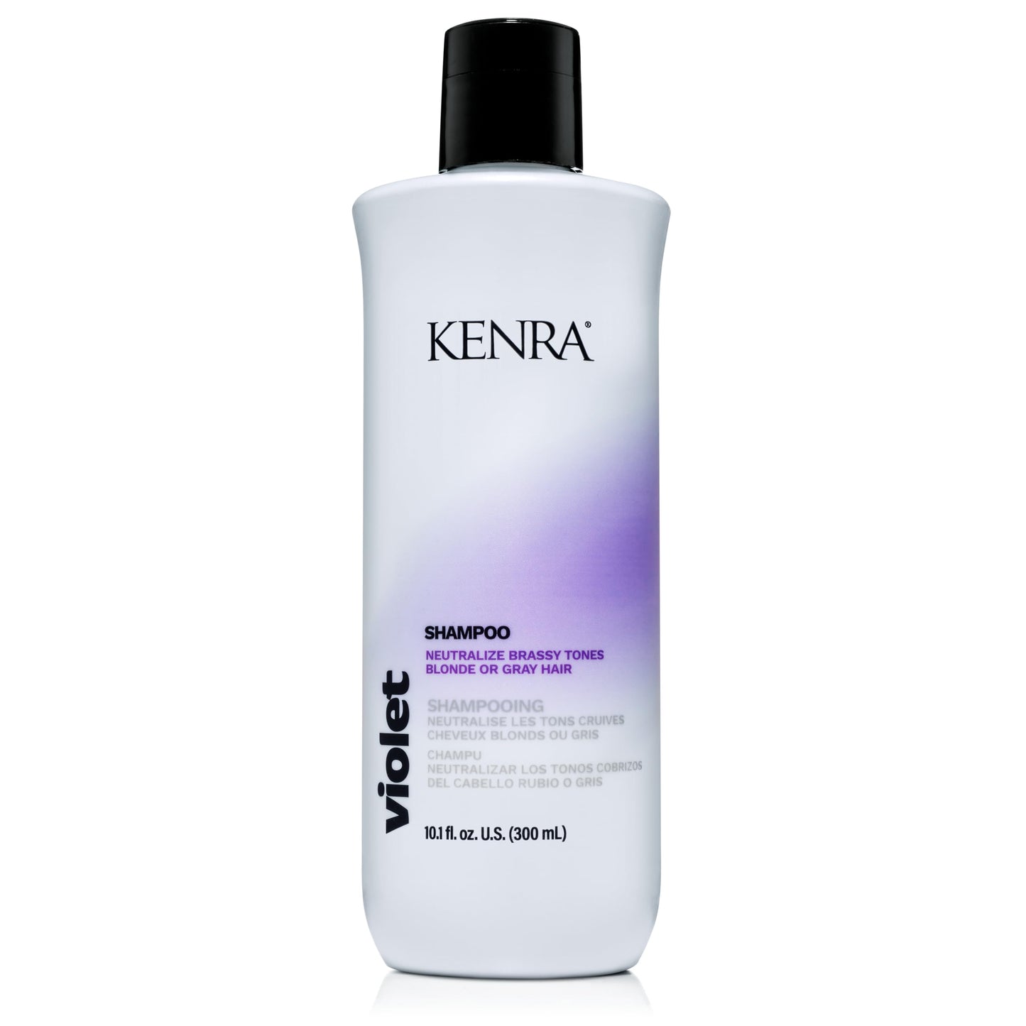 Light Gray Kenra Violet Shampoo | Eliminates Brassy Tones | Purple Pigment + Deposit | Neutralizes Yellow | Moisturizes Processed Hair | Enhances Vibrancy of Blonde or Gray Hair | Color Safe | 10.1 fl. oz.