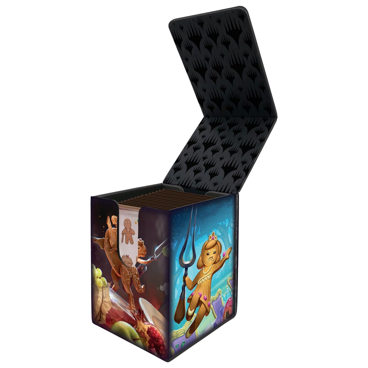 White Smoke Ultra Pro - Wilds of Eldraine Alcove Flip Deck Box Food Fight for Magic: The Gathering, Protect & Store Commander MTG Decks, Collectible Card Storage, Standard Size Cards, Trading Cards
