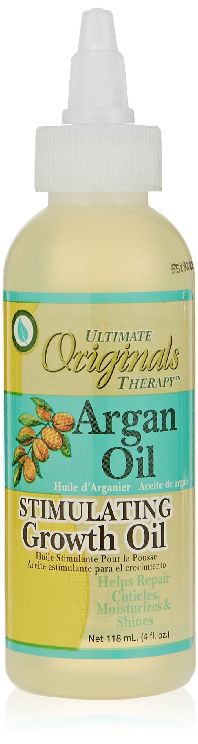 White Smoke Originals by Africa's Best Therapy Argan Oil Stimulating Growth Oil, Penetrates & Rejuvenates Hair, Scalp, Nails and Skin, All Day Long Moisturizing & Conditioning, 4oz Bottle