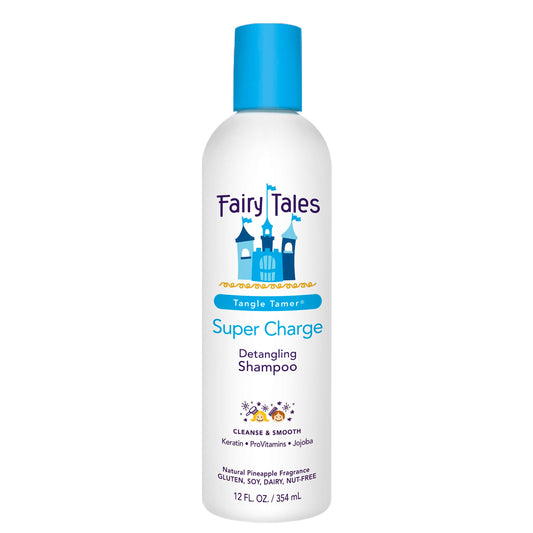 White Smoke Fairy Tales Tangle Tamer Detangling Shampoo for Kids - Ultra Moisturizing and Anti Frizz Protection - Paraben Free, Sulfate Free - 12 Oz