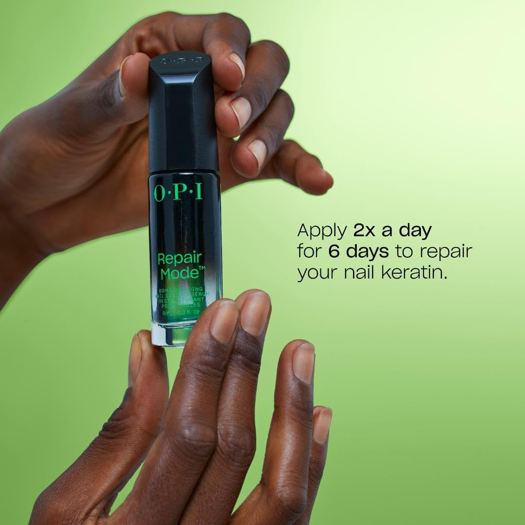 Beige OPI Repair Mode Bond Building Nail Serum | Keratin Protein Nail Strengthening Treatment | For Stronger Nails & Nail Growth