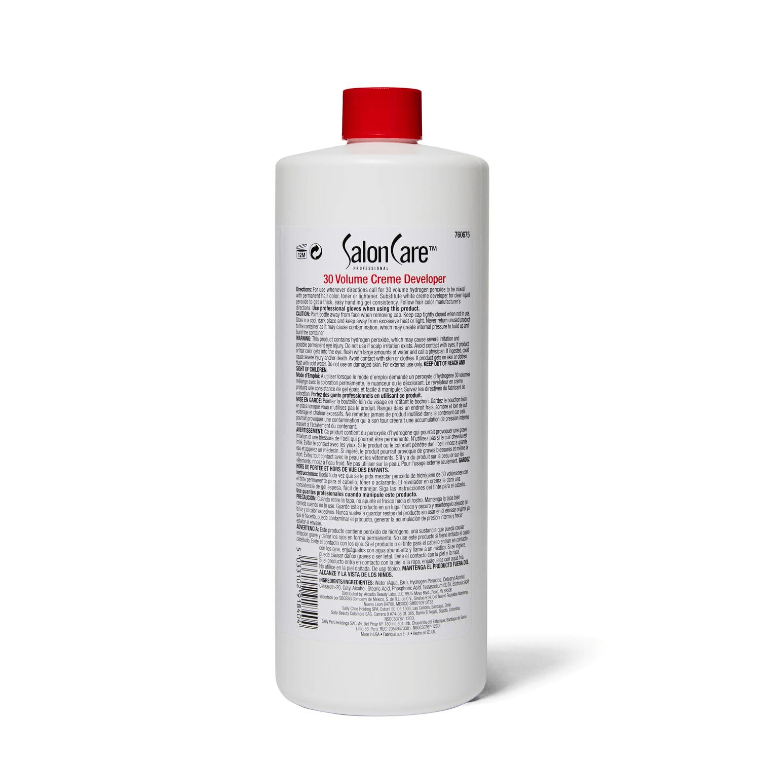 White Smoke Salon Care 30 Volume Creme Developer 32 Oz
