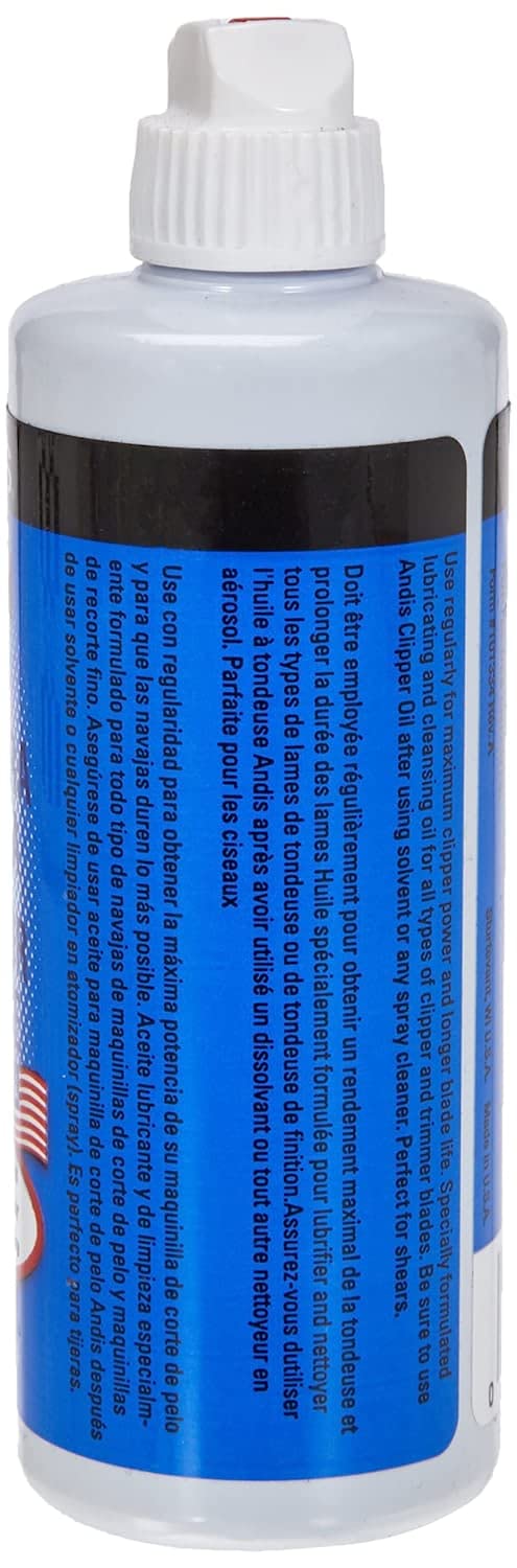 Dark Cyan Andis Clippers Clipper Oil 4 oz (Pack of 3)