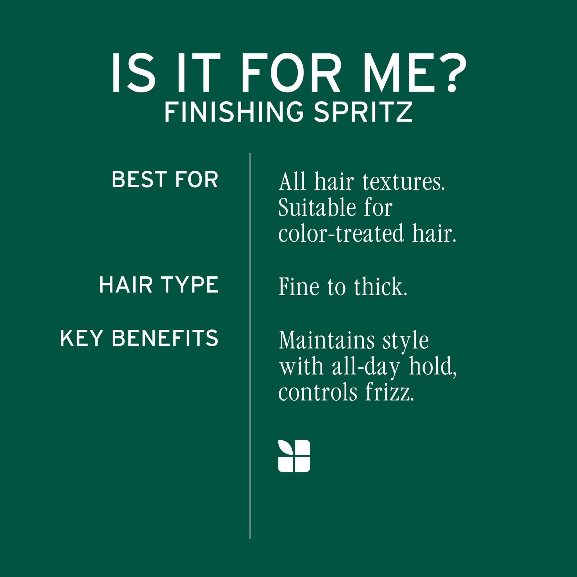 Dark Slate Gray BIOLAGE Finishing Spritz - Strong Hold, Quick Dry Non-Aerosol Hairspray, Controls Frizz for Up to 24 Hours, Vegan & Cruelty-Free, packaging may vary