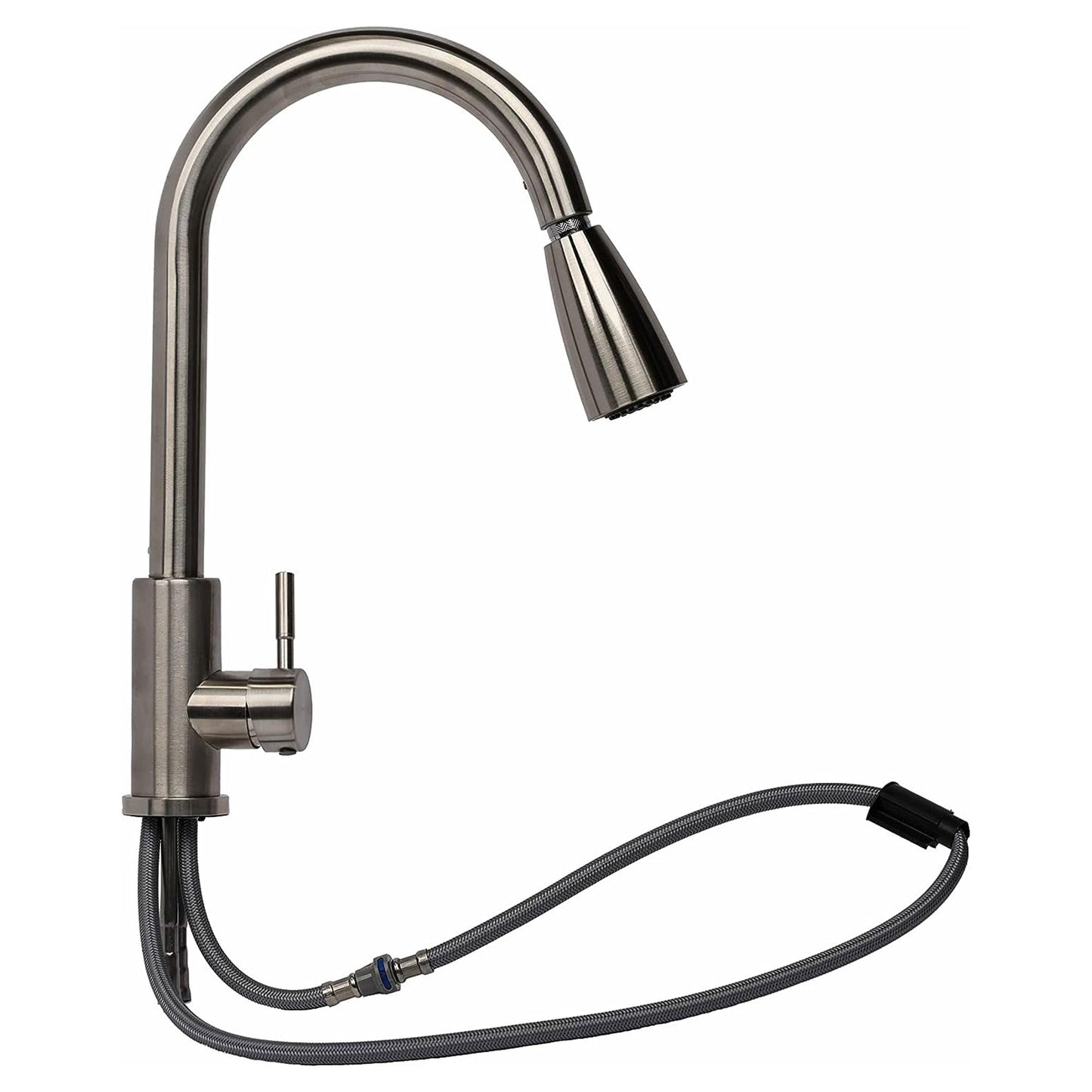 White Smoke UTILITYSINKS Freestanding Utility Tub Sink with Quick Connect Drain, 24 x 24", Black - Portable and Compact Sink with Faucet for Outdoor Kitchen, Laundry Room, Garage, and Basement